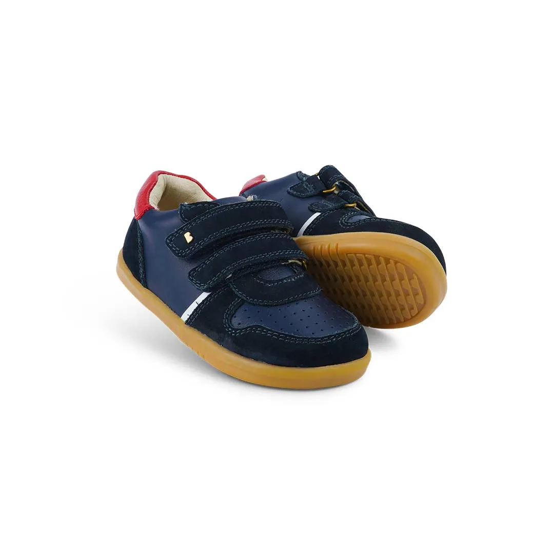 Bobux I-Walk Riley Sneaker - Marineblau   Rot