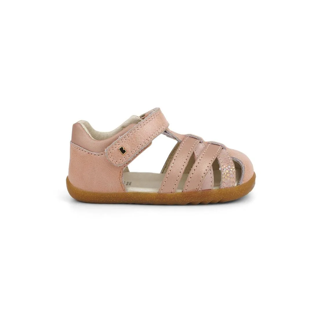 Bobux Step Up Cross Jump Sandalen - Dämmerungsperle   Roségold