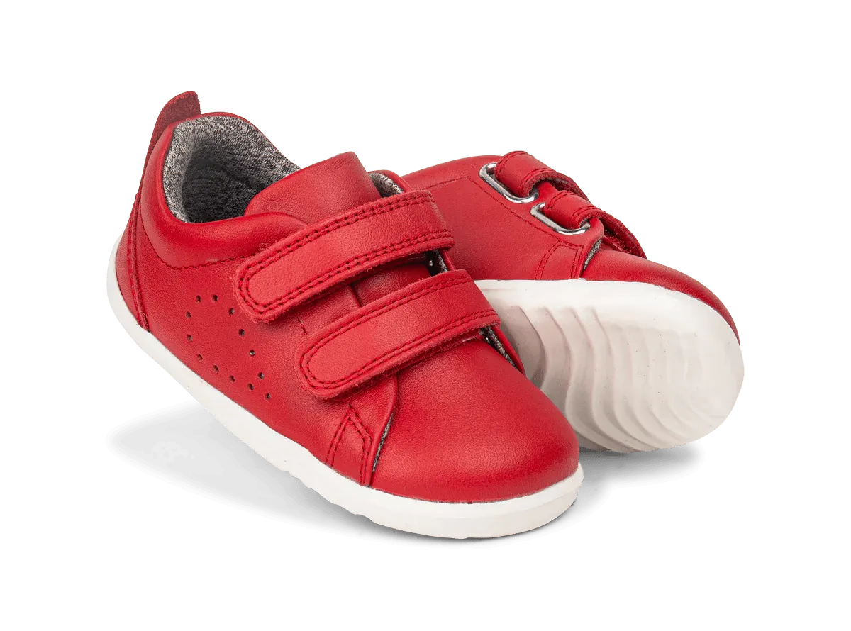 Bobux: Step-Up Grass Court Klettverschluss-Turnschuhe - Rot
