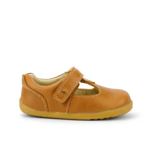 Bobux: Step Up Louise T-Bar Schuhe - Karamell