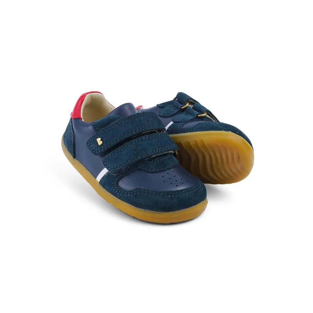 Bobux Step Up Riley Sneaker - Marineblau   Rot