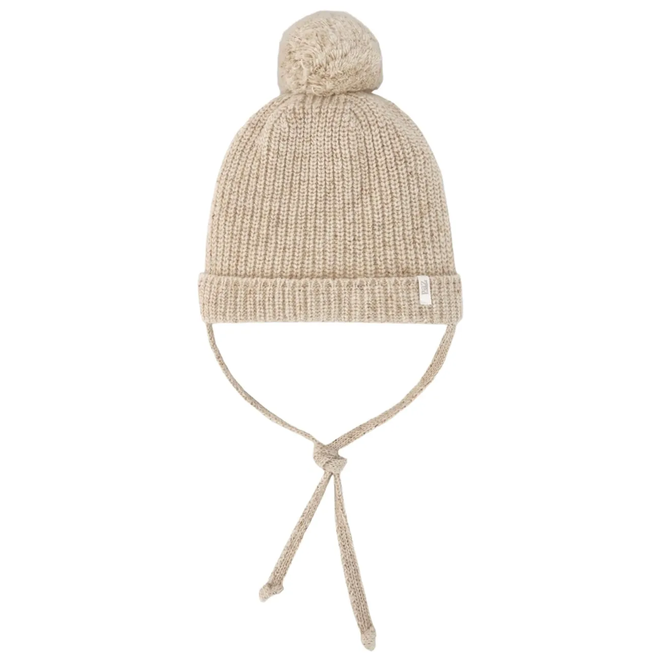 Jungen Beige Strickmütze