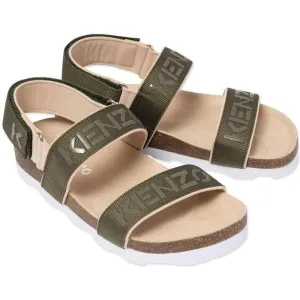 Jungen Kenzo Khaki Logo Sandalen