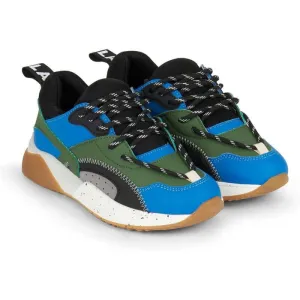 Jungen Khaki / Blaue Turnschuhe