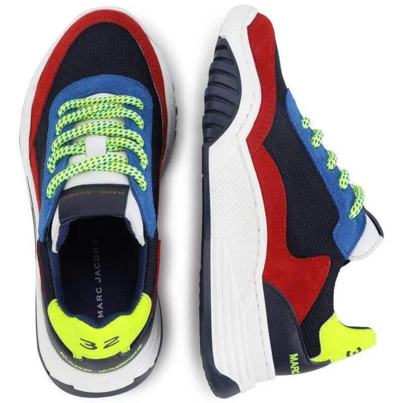 Jungen Mehrfarbige Lederturnschuhe