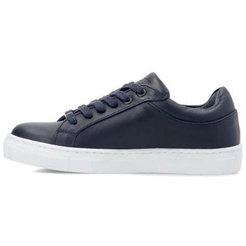 Jungen Marineblaue Lederturnschuhe