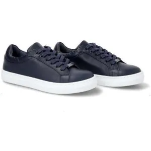Jungen Marineblaue Lederturnschuhe