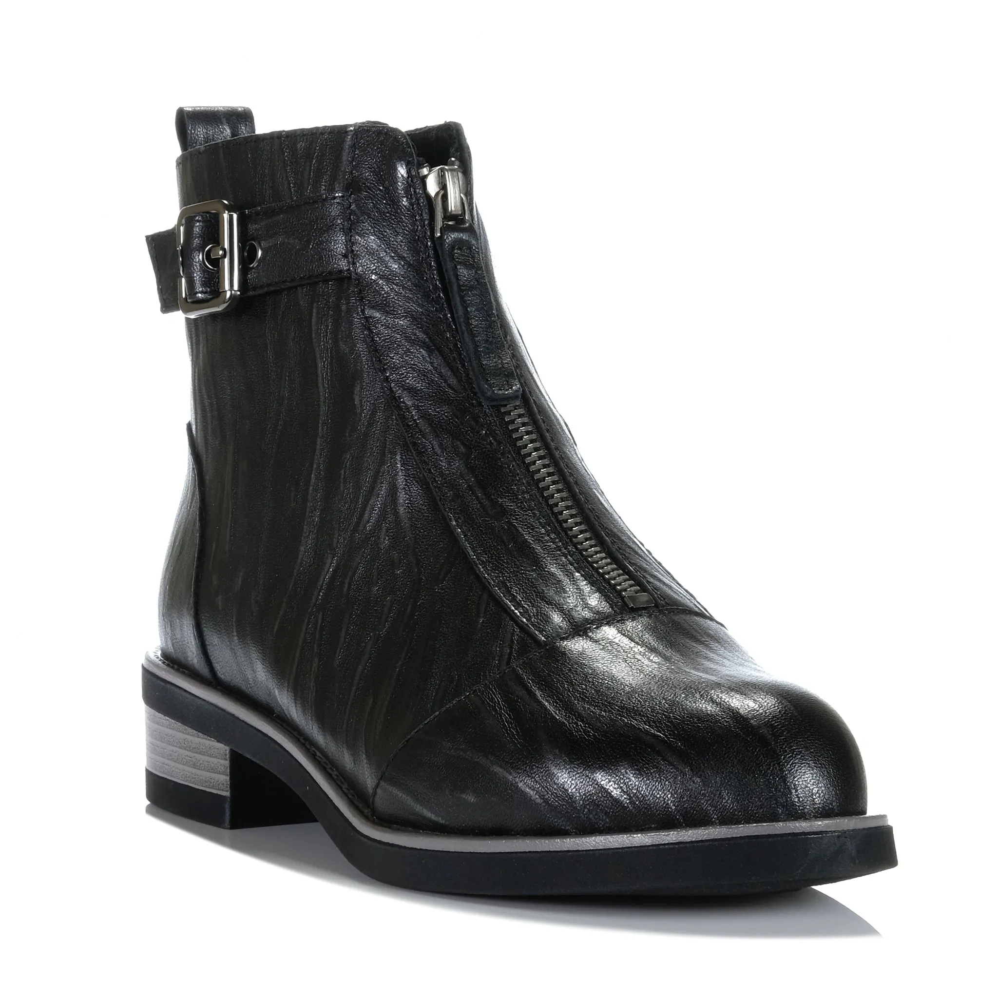 Bresley Dooley Schwarze Flock Schuhe_Bresley