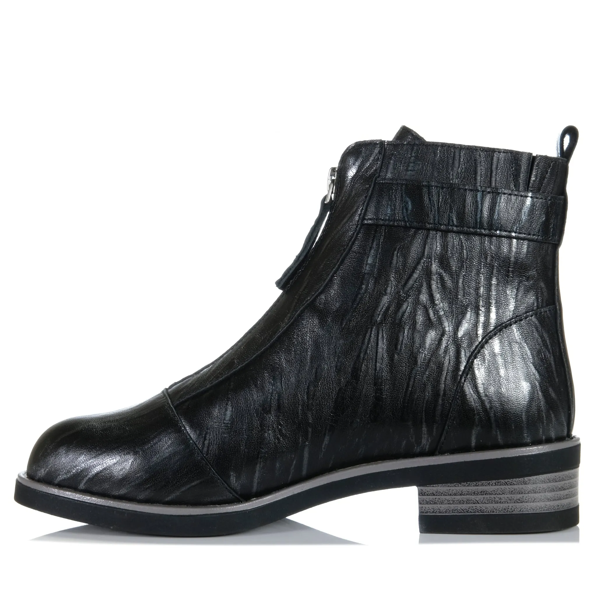 Bresley Dooley Schwarze Flock Schuhe_Bresley