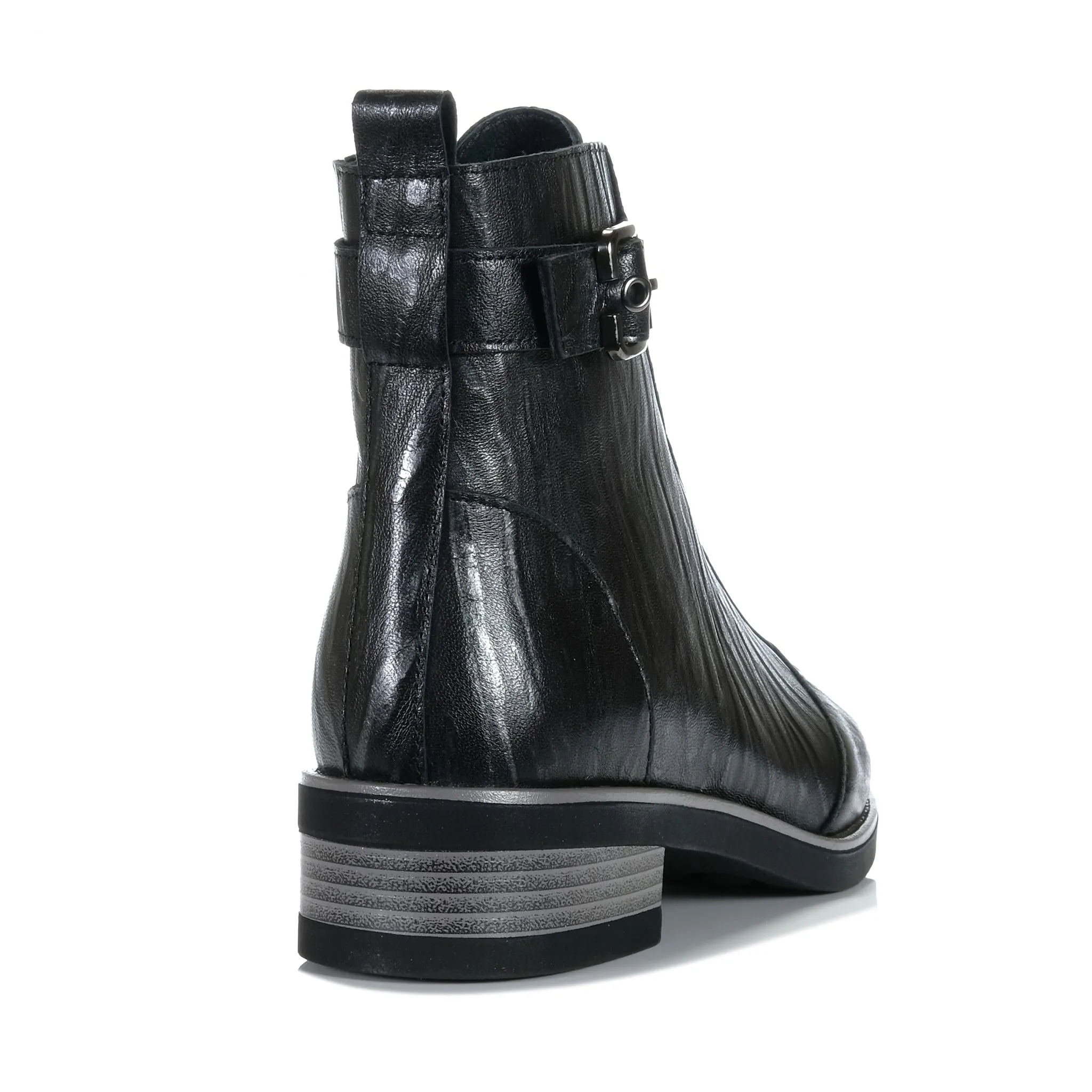 Bresley Dooley Schwarze Flock Schuhe_Bresley