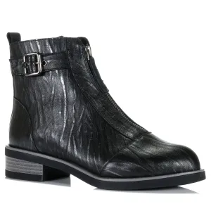 Bresley Dooley Schwarze Flock Schuhe_Bresley