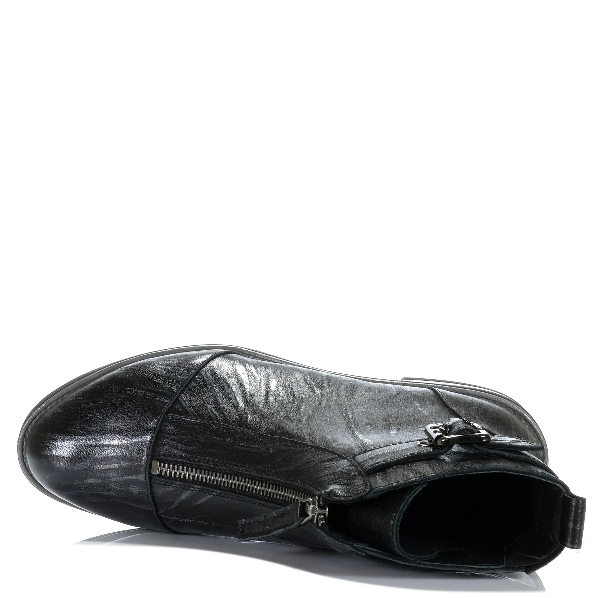Bresley Dooley Schwarze Flock Schuhe_Bresley