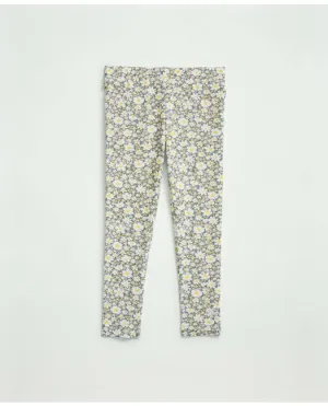 Brooks Brothers Mädchen Baumwoll-Mix Blumenmuster Leggings Grün Brooks Brothers