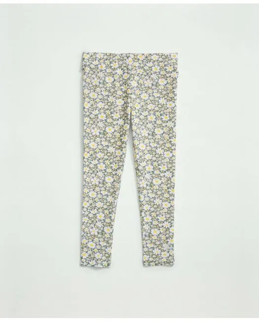 Brooks Brothers Mädchen Baumwoll-Mix Blumenmuster Leggings Grün Brooks Brothers