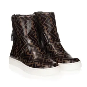 Braune FF Logo Stiefel