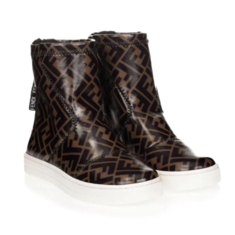 Braune FF Logo Stiefel
