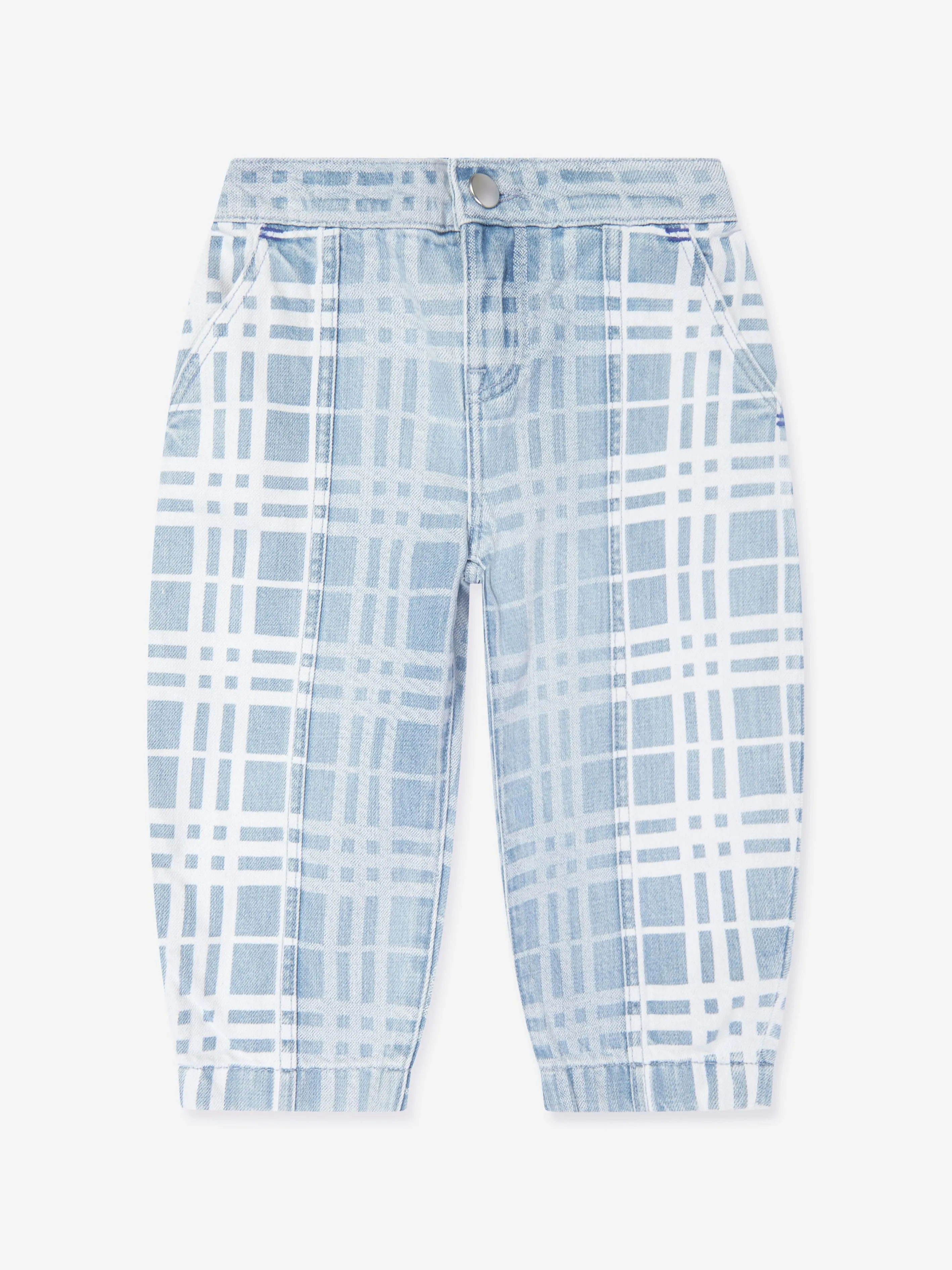 Burberry Girls Check Jasmin-Hose in Blau