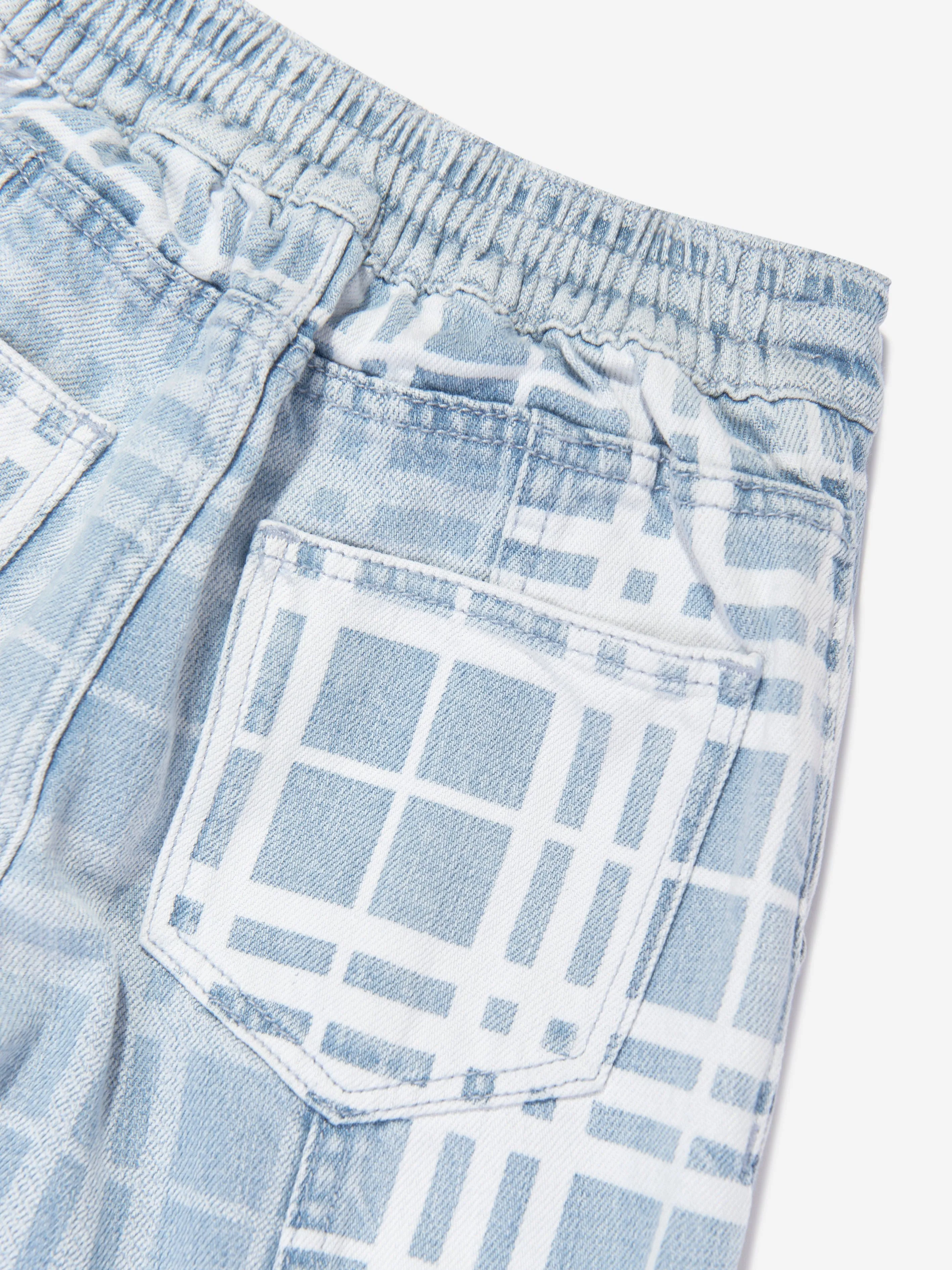 Burberry Girls Check Jasmin-Hose in Blau