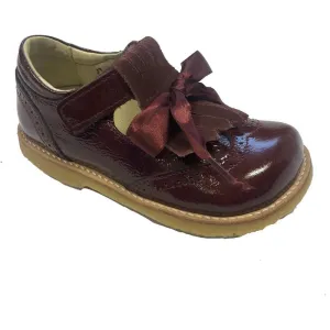 Burgunder Lackleder Schuh