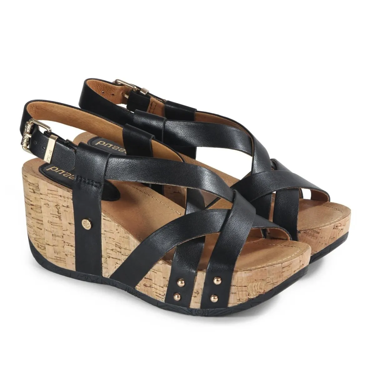 Bussola Damen Fern Schwarz Leder