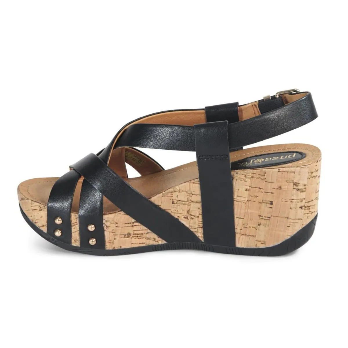 Bussola Damen Fern Schwarz Leder