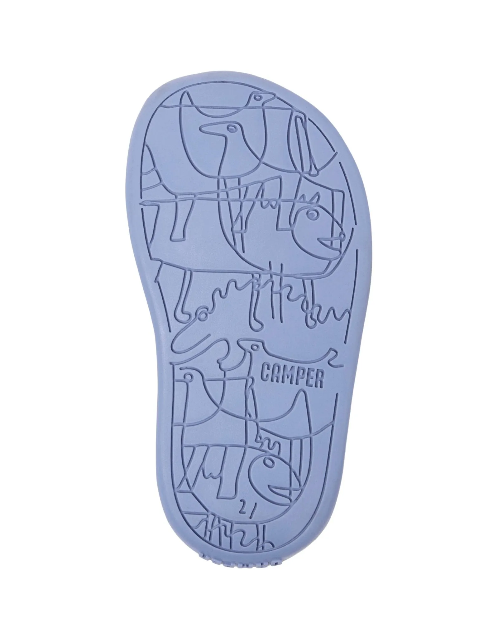 Camper: Bicho Kids Klettverschluss-Sandalen mit geschlossener Spitze - Grünes Leder