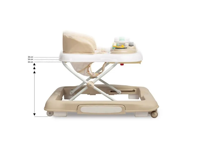 Caretero Toyz 2-in-1 Lauflernhilfe – Timon Beige: Erste Schritte mit Sicherheit und Spaß