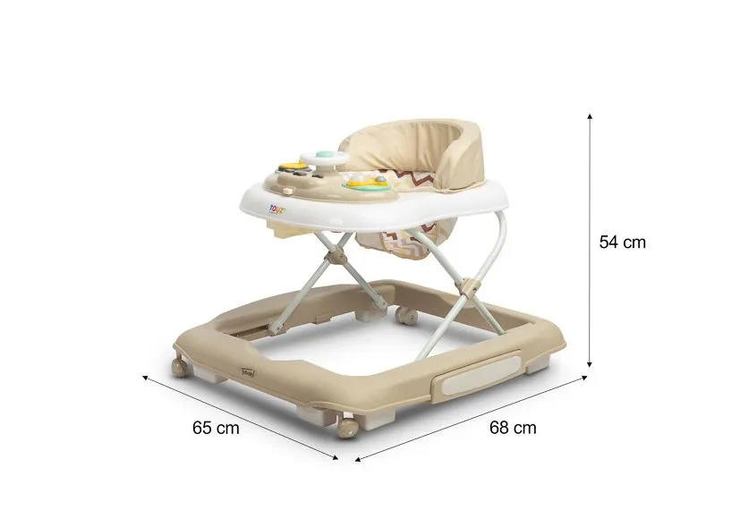Caretero Toyz 2-in-1 Lauflernhilfe – Timon Beige: Erste Schritte mit Sicherheit und Spaß