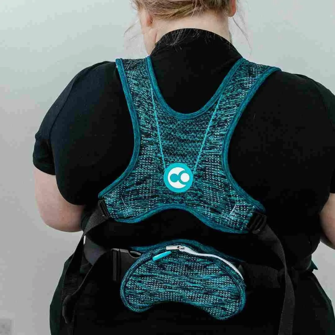 Carifit  Multifunktions-Baby-/Kleinkind-Trage - Grün Marl