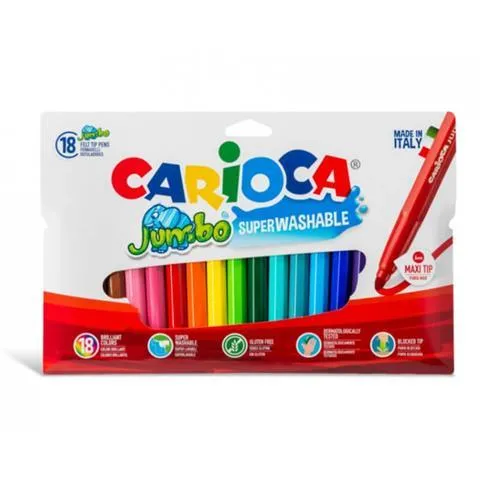 Carioca Marker Jumbo 18 Farben
