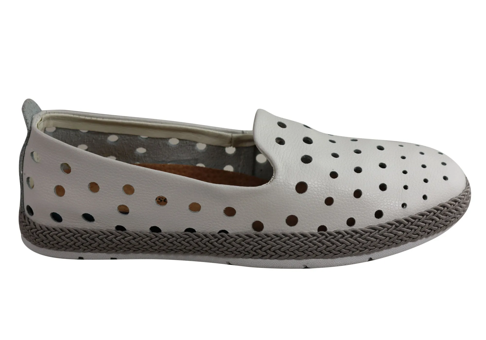 CC Resorts Reece Damen Bequeme Leder Casual Flats CC Resorts Schuhe