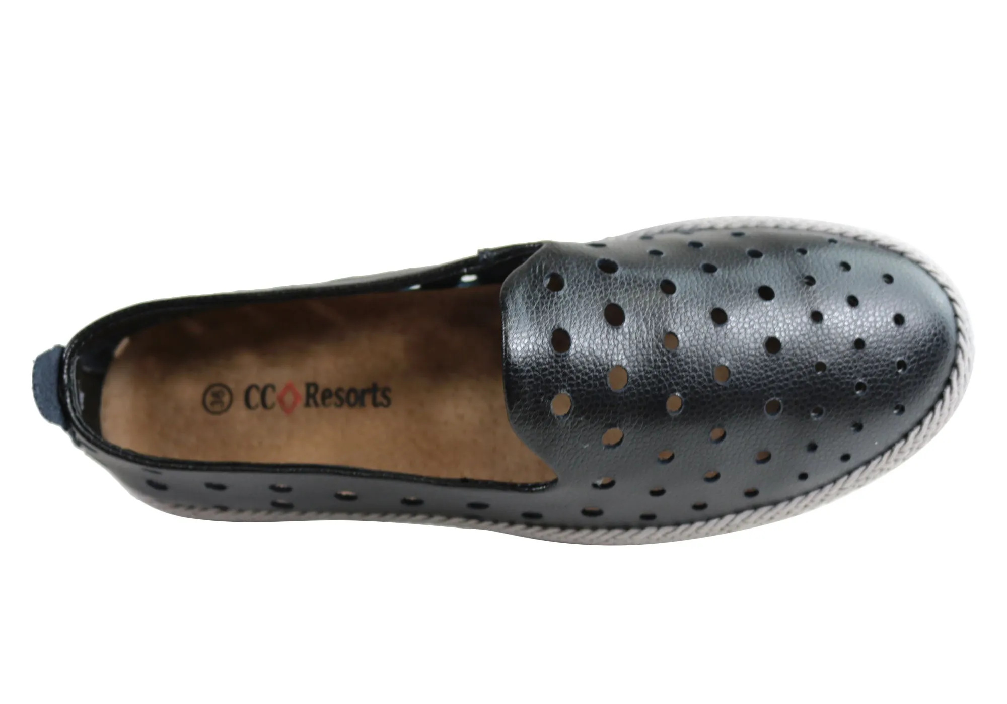 CC Resorts Reece Damen Bequeme Leder Casual Flats CC Resorts Schuhe
