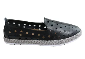 CC Resorts Reece Damen Bequeme Leder Casual Flats CC Resorts Schuhe