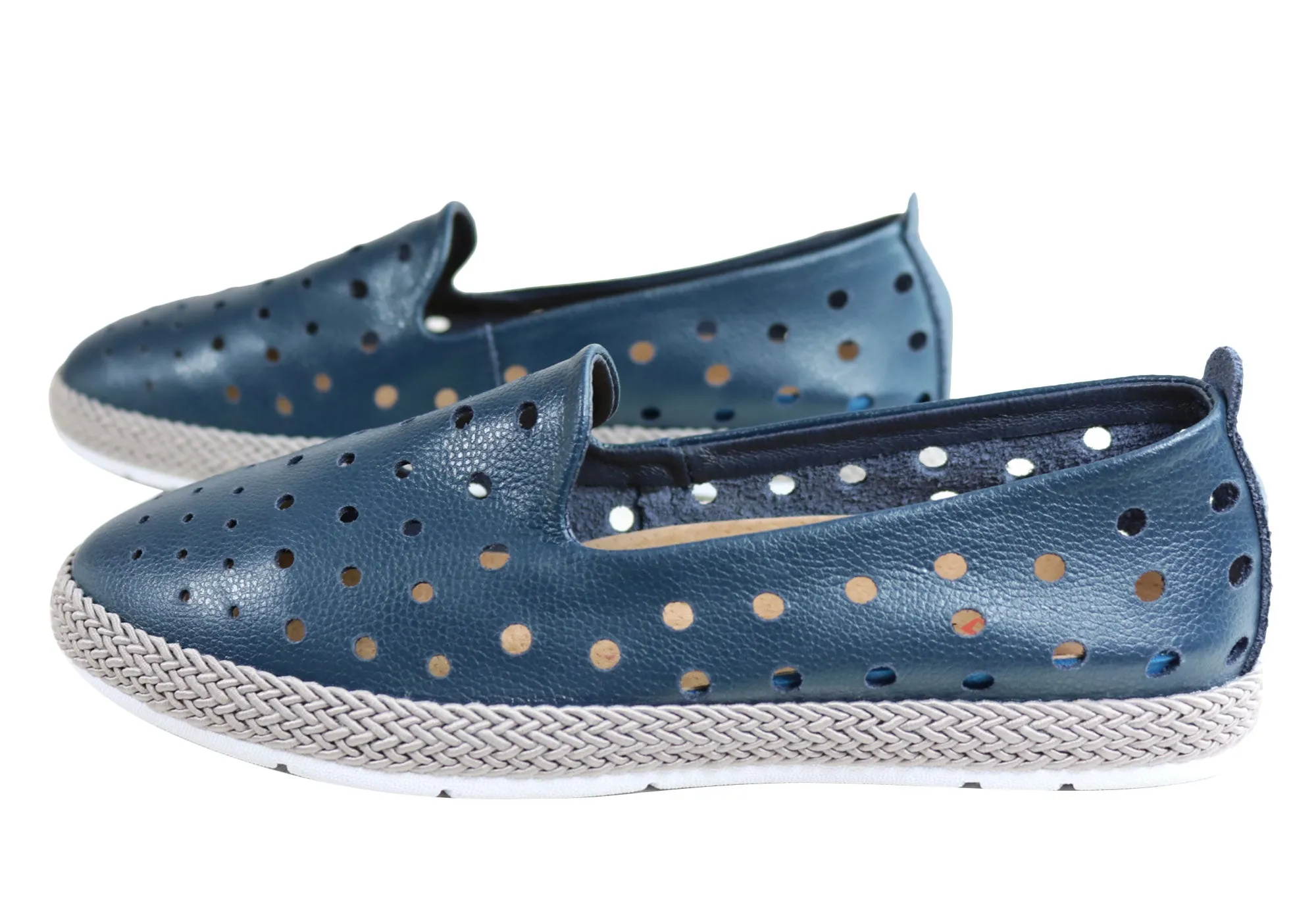 CC Resorts Reece Damen Bequeme Leder Casual Flats CC Resorts Schuhe