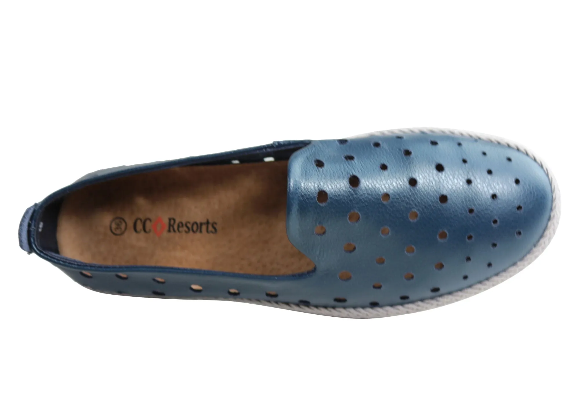 CC Resorts Reece Damen Bequeme Leder Casual Flats CC Resorts Schuhe