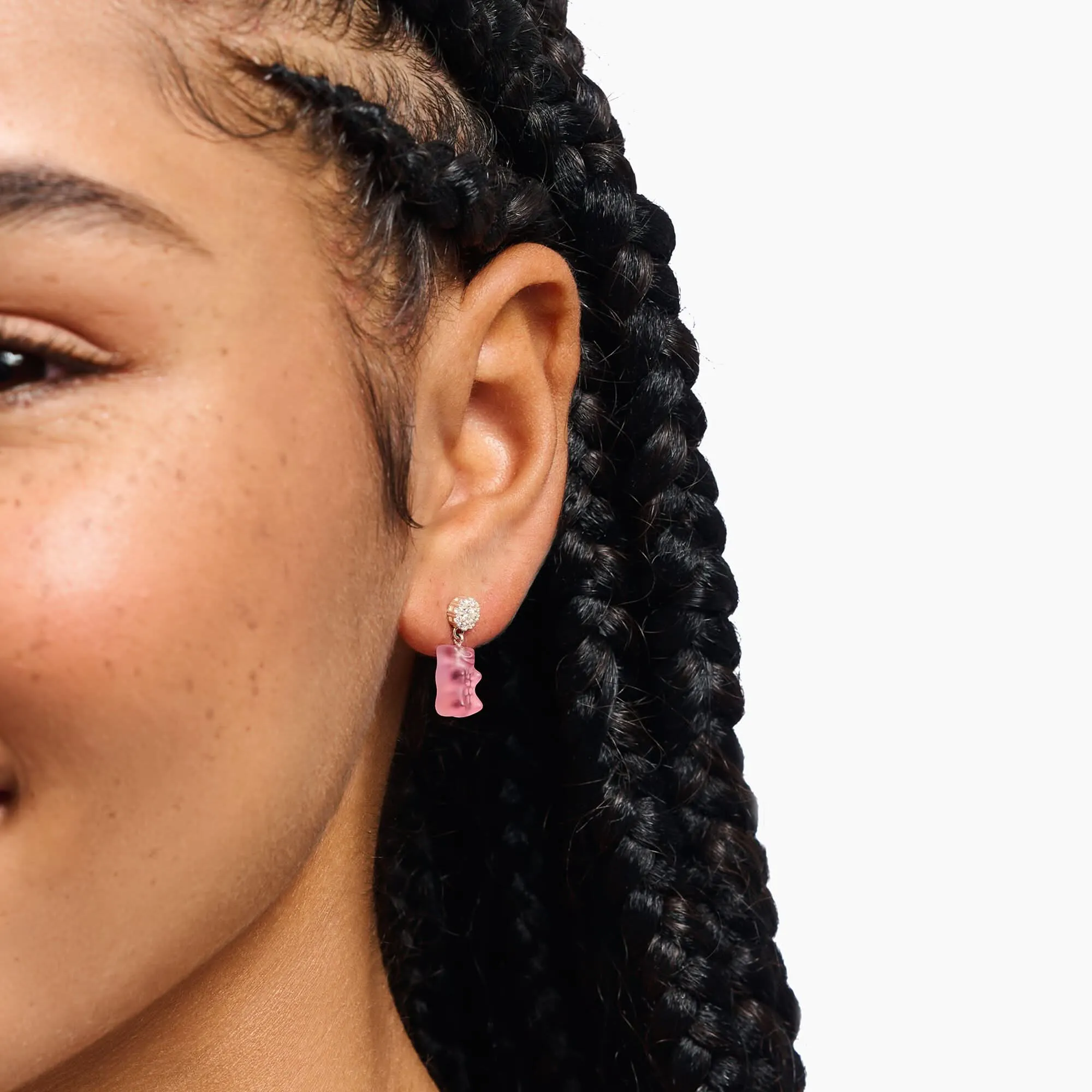 Charmante HARIBO Pink Goldbären Ohrringe H2330-052-9 Thomas Sabo Ohrringe