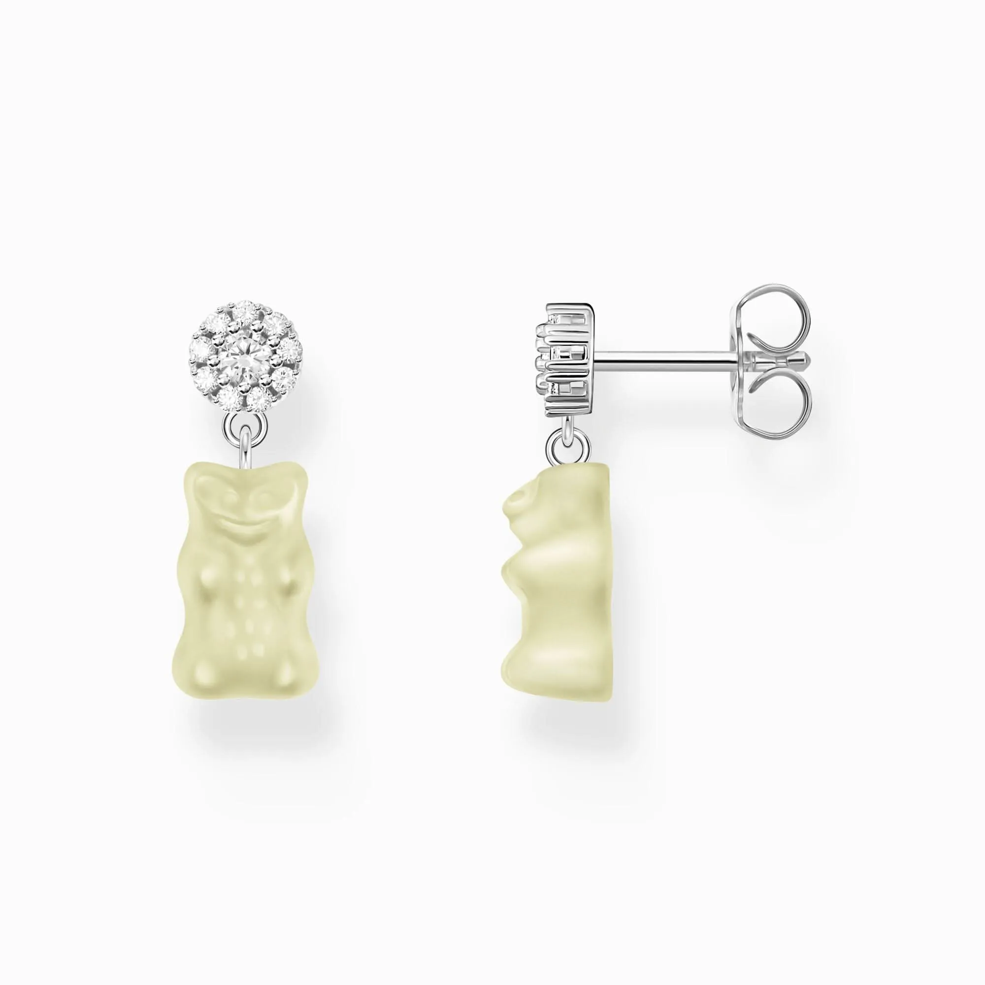 Charmante HARIBO White Goldbären Ohrringe H2330-052-14 Thomas Sabo Ohrringe