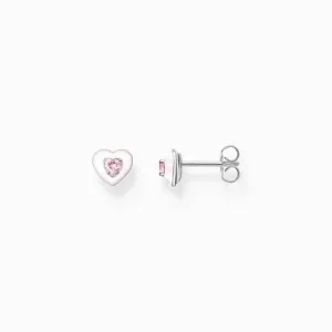 Charmantes Herz mit rosa Stein Ohrsteckern H2268-041-9 Thomas Sabo Ohrringe