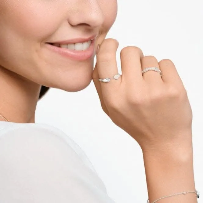 Charmanter Sterling Silber Weiß Pavé Herzen Ring TR2391-051-14 Thomas Sabo Ringe