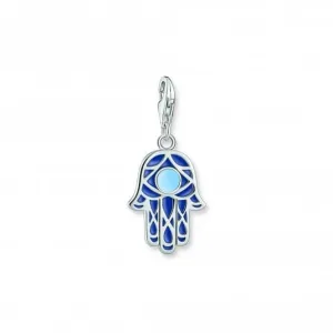 Charmista Blau Kaltemaille Hand der Fatima Anhänger 2020-007-1 Thomas Sabo Sammelcharm