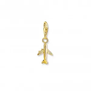 Charmista Vergoldetes Flugzeug-Anhänger 2012-413-39 Thomas Sabo Sammelbare Charms
