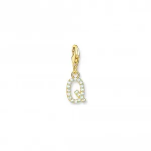 Charmista Vergoldetes Zirkonia Buchstabe Q Anhänger 1980-414-14 Thomas Sabo Sammelbare Charms