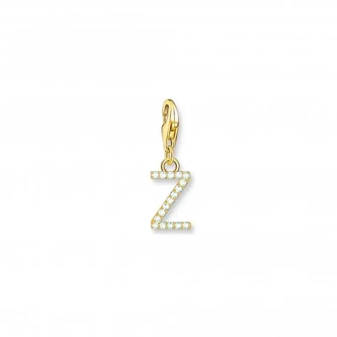 Charmista Vergoldetes Zirkonia Buchstabe Z Anhänger 1989-414-14 Thomas Sabo Sammelbare Charms