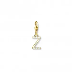 Charmista Vergoldetes Zirkonia Buchstabe Z Anhänger 1989-414-14 Thomas Sabo Sammelbare Charms