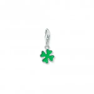 Charmista Grün Kaltemaille Kleeblatt Charm Anhänger 2017-007-34 Thomas Sabo Sammelbare Charms