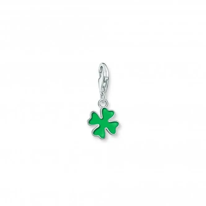 Charmista Grün Kaltemaille Kleeblatt Charm Anhänger 2017-007-34 Thomas Sabo Sammelbare Charms