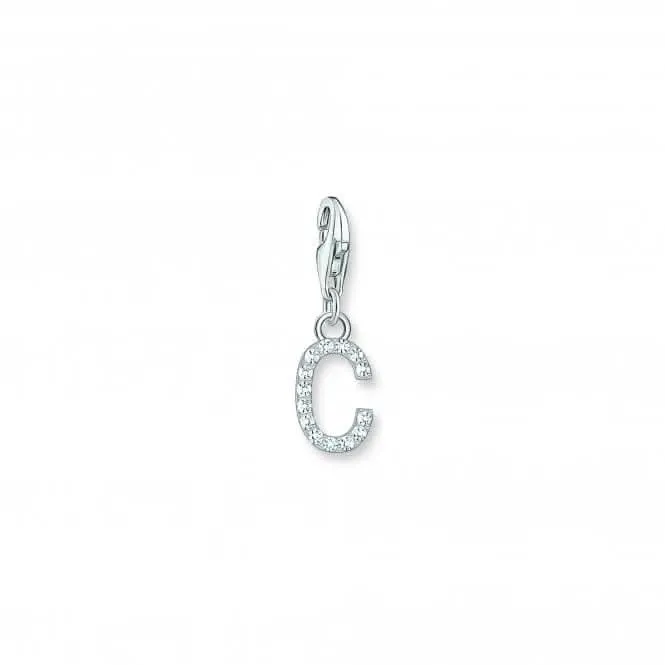 Charmista Weiß Zirkonia Buchstabe C Charm Anhänger 1943-051-14 Thomas Sabo Sammelbare Charms