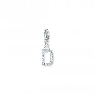 Charmista Weiß Zirkonia Buchstabe D Anhänger 1944-051-14 Thomas Sabo Sammelbare Charms