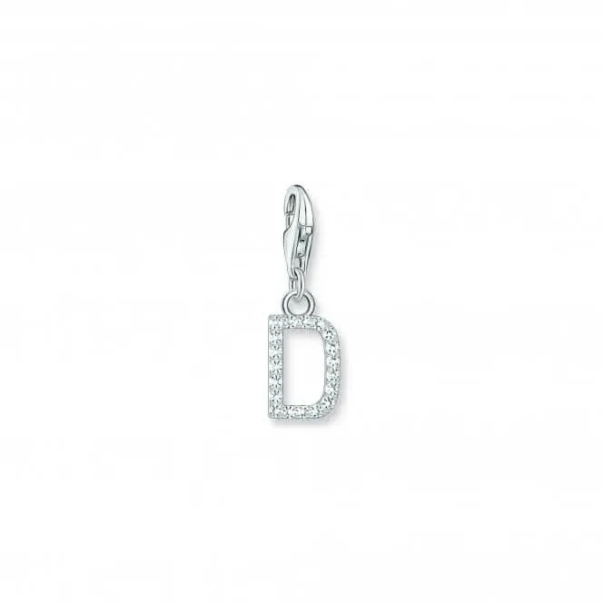 Charmista Weiß Zirkonia Buchstabe D Anhänger 1944-051-14 Thomas Sabo Sammelbare Charms