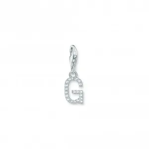 Charmista Weiß Zirkonia Buchstabe G Anhänger 1939-051-14 Thomas Sabo Sammelbare Charms